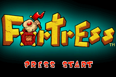 Fortress title screen for GameBoy Advance
